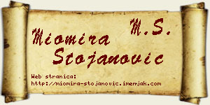 Miomira Stojanović vizit kartica